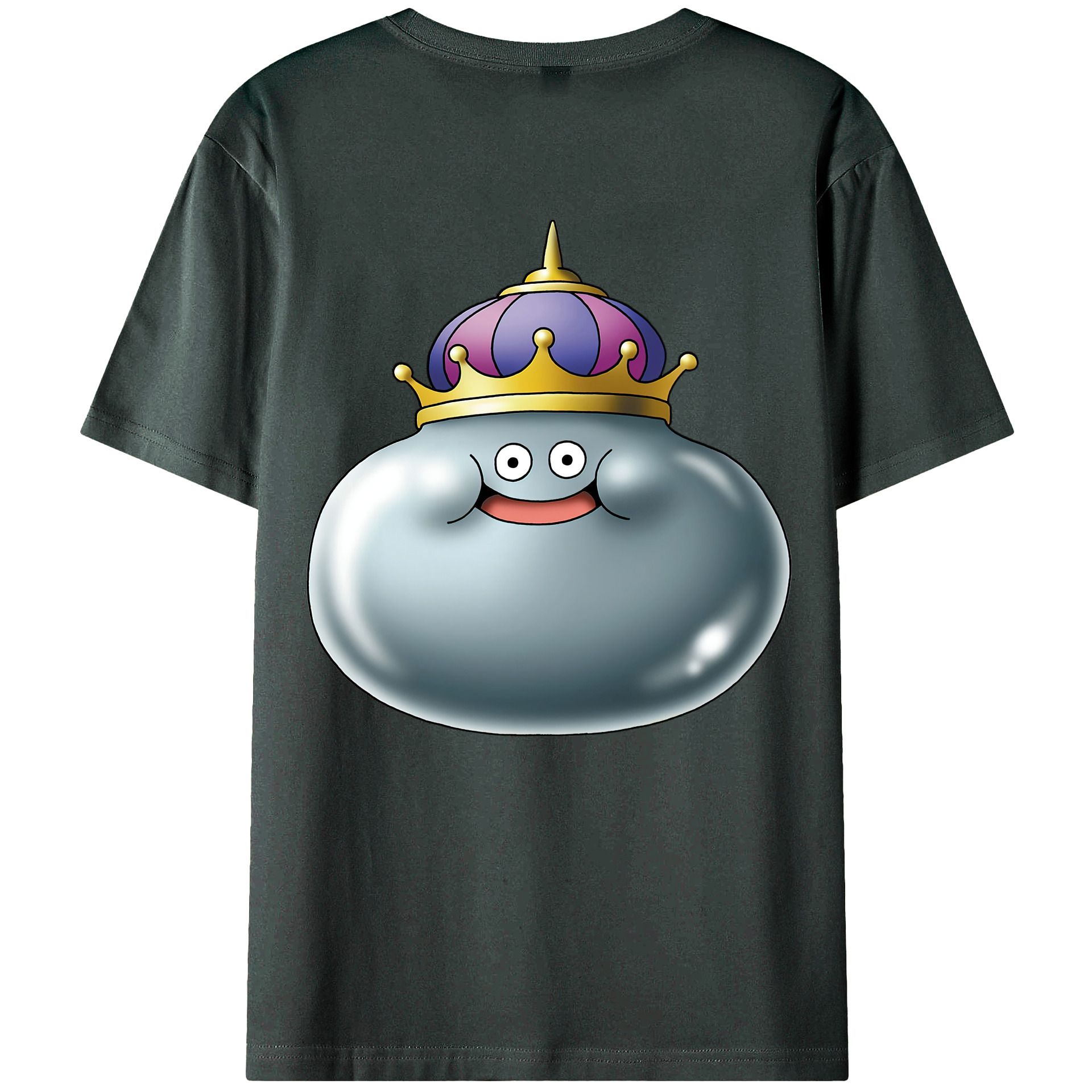 （画像用） ドラゴンクエスト Doragon Kuesuto Dragon Quest 綿100％ メンズ半袖Tシャツ（バックプリント） 通気性